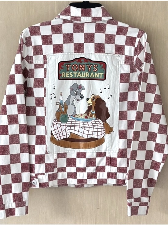 Disney Jackets & Blazers - Disney Lady and the Tramp Tony’s Restaurant Checkered Jacket Medium NWT
